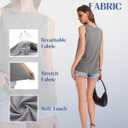 Gayhay 3 Pack Womens Tank Tops - Crew Neck Sleeveless Shirts Loose Fit Spring Summer Clothes Beach Vacation Outfits 2026 (L)