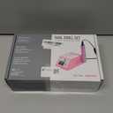 Subay Professional Finger Toe Nail Care Electric Nail Drill Machine Manicure Pedicure Kit Electric Nail Art File Drill with 1 Pack of Sanding Bands (Pink)