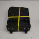 39-Inch Hockey Bag with Wheels, Large Ice Hockey Duffel Travel Bag for Equipment & Gear, with Separate Shoe Compartment (Black)