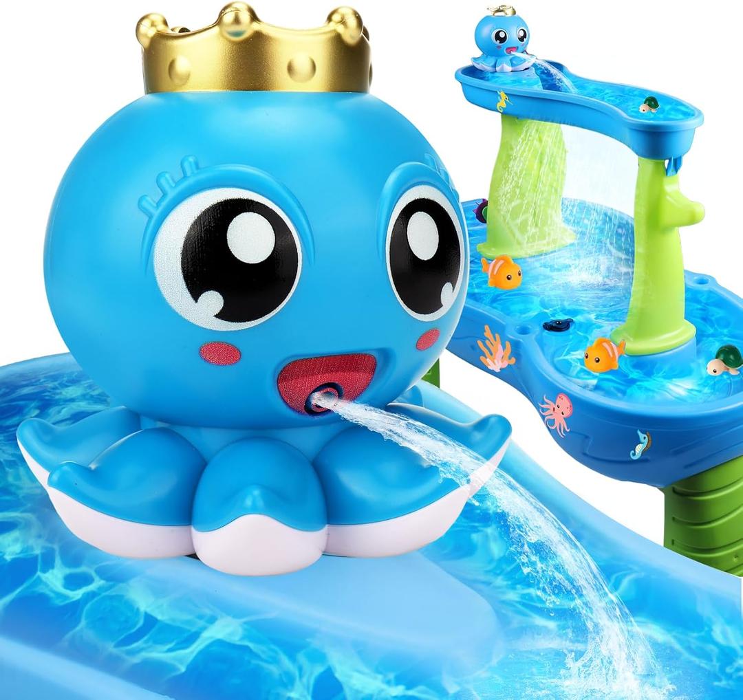 Palksky Water Table Pump for Step2 - Toddler/Kids Water Table Toy Upgrade Rechargeable Battery Powered 5 Hours Outdoor Water Pump, Summer Toys Accessories-Lake Blue