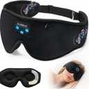 Sleep Mask Bluetooth Sleeping Headphones, 3D Contoured Gentle Pressure Sleep Mask Headphones Wireless with Ultra-Thin HD Stereo Speakers,Perfect for Side Sleepers,Naps,Yoga, Air Travel,Cool Gadgets