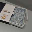 MAONAME Rectangular Decorative Tray, Plastic Serving Tray with Handles, Modern Blue Trays for Ottoman, Coffee Table Trays for Living Room, Home Decor, 15.7" x 11.8" x 1.6"