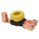 Battery Cut Off Switch, Power Battery Disconnect Switch Battery Negative Position Terminal ABS Brass Battery Power Shutoff Switch Replacement for 6V 12V 24V Cars RVs ATVs