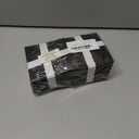 HUAPRINT 30 Pack Black Gift Bags with Ribbon Handles,4x2.75x4.5 inch Paper Bag Bulk for Shopping Party Favor Merchandise Business Wedding Craft Retail Holiday