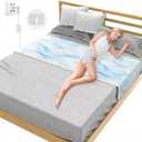 Grounding Sheets for Bed, 92% Organic Cotton + 8% Pure Silver Fiber,Enjoy The Grounding Effect Indoors, for Better Sleep, Pain and Stress Relief, Grounding Mat Set Comes with Grounding Cord