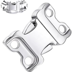 Dog Collar Buckle, Quick Release Stainless Steel Buckle for Small Medium Large Dog Training Collar (2.25mm)
