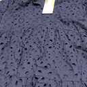 BTFBM Womens Boho Summer Dresses 2026 Spring V Neck Short Sleeve Hollow Out Lace Ruffle Casual Beach Mini Vacation Dress (Medium)
