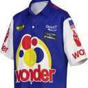 Mens Talladega Nights Ricky Bobby Shirt Halloween Racing Costume with Hat (X-Large, My2021173-3)