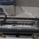 West Bend QuikServe Toaster, 2-Slice Wide-Slot Slide-Through Bread Toaster with Bagel and Gluten-Free Settings and Cool-Touch Exterior Fast Toasting, Includes Removable Serving Tray, 1400-Watts, Black