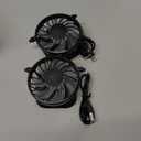 2Pack Solar Powered Fan Removable for Hats Accessories, Portable Mini Fan with Dual Charging 3-Speed Rechargeable Cooling for Baseball, Fishing Hats