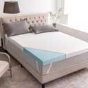 3 Inch Gel Memory Foam Mattress Topper Twin Size, Cooling Bed Topper with Removable Cover, Soft & Pain Relief & Breathable, CertiPUR-US & Oeko-Tex Certified