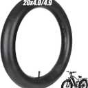 20x4.0/4.9 Fat Tire Bike Inner Tubes with AV 32mm Valve, 20x4.0/4.9 Premium Butyl Rubber Inner Tube for 20 inch Ebike Electric Bicycle for Road/MTB/Mountain/E Bike