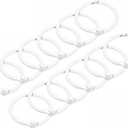 uxcell Loose-Leaf Binder Rings, 30mm/ 1.2 inch Metal Book Ring Key Holder for Home, Office Supplies, White, 12Pack