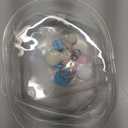 Mity Rain 2PCS 3.5 Inch Clear Figure Display Bag With Keychain For Sonny Baby, Blind Box Display Case, Great Carrying Case Gift For Mini Figure/Doll Collectors