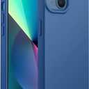 JETech Silicone Case for iPhone 13 6.1-Inch, Silky-Soft Touch Full-Body Protective Phone Case, Shockproof Cover with Microfiber Lining (Blue Jay)