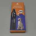 Dog Nail Grinder, 3 Grinding Heads, 2-Speed, LED Light, Touch-Switch, TypeC, Quiet, Low-Vibration, Dog Nail Trimmers for Large, Medium, Small Dogs & Cats with Hard/Thick Nails (U-Black)