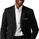 Alton Lane Mercantile Jacket Tailored Fit - Premium Quality Suit Jacket for Men, Stylish and Elegant Men’s Suit Jackets, Black, 42L