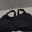 RUNNING GIRL Sports Bra for Women,Adjustable Straps Supportive High Impact Sports Bra with Sewn in Pads (XX-Large, Black)