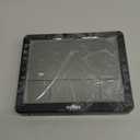 Atomic Digital Wall Clock Battery Operated with Backlight, Desk Clocks with Indoor Temperature & Humidity, 8.5" Small Alarm Clock with Date and Day of Week for Bedrooms, Living Room, Auto DST, Black