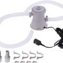 Effective Filter Pump, Air Release Valve, 300GPH Rate, for Pool, Swimming Pool, Garden, Gray Color 1.5in Thread 15W Power