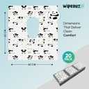 Toilet Seat Cover (20 Pack)  XL 23x25 Inch Panda Print Toilet Seat Covers Disposable for Kids & Adults  Soft Paper Material, Travel Essentials for Public Restrooms & Potty Training (P20 Non-Wooven)