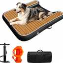 Inflatable Dog Boat Ramp Water Ramp for Pool, Float Floating Dog Ramps with Anti-Slip EVA for Lakes, Boats, Docks