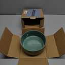 Ceramic Dog Bowl, 6.5 inch Pet Dog Food Bowl Water Bowls, Dogs Dish for Middle and Small Dogs, Puppy, Green