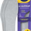 Dr Scholls Go Sockless! Cushioning Insoles for Women Men Unisex, 3 Pairs, Trim to Fit - Absorbs Moisture to Keep Feet Dry, Shoe Inserts for Women Men with Plush Terry Cloth Layer for Added Comfort