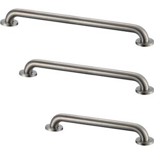 Stardrix Grab Bar Bundle for ADA Compliance, Brushed Stainless Steel Grab Bar Set for Commercial and Residential Restrooms, 1.5" Diameter - 18", 36", 42" - Pack of 3