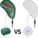 9PCS Golf Headcovers Golf Iron Head Covers Value 9 Piece Set, Synthetic Leather Deluxe Club HeadcoverCompatible with Iron Sets