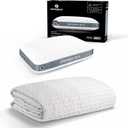 Bedgear Storm 2.0 Cooling Pillow & Ver-Tex Mattress Protector Bundle  Ideal for Hot Sleepers, All-Position Pillow with Washable Cover & Waterproof Cooling Mattress Cover