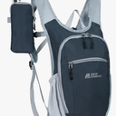 Hiking Backpack 10L/15L Small Daypack Lightweight Packable Travel Foldable Water Resistan for Women Men (Gray, 10L