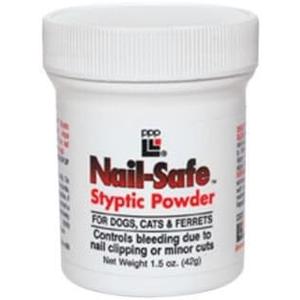 Nail-Safe Styptic Powder for Dogs & Cats - Quickly Stops Bleeding from Nail Clipping Groomers and Veterinarians 6 oz