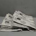 100% Boho Blackout Curtains 96 Inches Long for Bedroom, Black on Beige Patterned Bohemian Curtains for Living Room, Geometric Striped Thermal Insulated Window Drapes Gromment Top 2 Panels