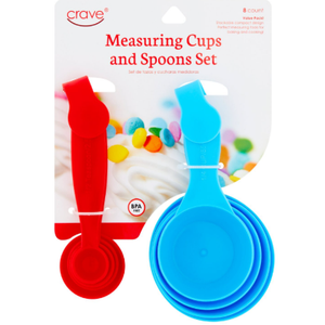 Set 08 Crave Measuring Cups and Spoons Set of 8