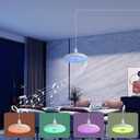 HOREVO Plug in Pendant Light Hanging Light Fixture for Kitchen Island 18W Farmhouse Adjustable Pendant Lighting with Color Change for Kitchen, Bar, Sink, Dining Room, Bedroom, Living Room, Entryway.