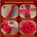 Grand Opening Ribbon-Cutting Ceremony Kit Includes Gold Scissors, Flower Ball, Red Ribbon & White Gloves,Suitable for all ribbon-cutting and inauguration ceremonies (Embossed Handle)