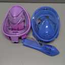 Kids Snorkel Mask Full Face, Snorkeling Gear for Kids 2-14 with Camera Mount, 180 Degree Panoramic View Snorkeling Set Anti-Fog Anti-Leak (Blue+Purple)