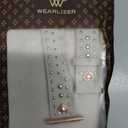 Wearlizer Leather Band Compatible with Apple Watch Bands Women 42/46/38/40/41/44/45/49mm, Dressy Fancy Designer Pretty Heart Charms Studded Strap for iWatch Series 11 10 9 8 7 6 5 4 SE/Ultra 3 2 1
