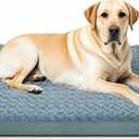 Orthopedic Dog Beds for Crate with Removable Washable Cover Egg-Crate Foam Pet Pad Mat with Anti-Slip Bottom,Waterproof Dog Beds Large Sized, 40x30 Inch