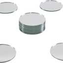 Super Z Outlet Mini Round 2" Inch Small Glass Mirror Circles for Arts & Crafts Projects, Traveling, Framing, Decoration (50 Pieces)