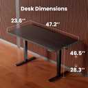 ErGear Height Adjustable Electric Standing Desk, 48 x 24 Inches Sit Stand up Desk, Memory Computer Home Office Desk, Black