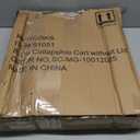 MaxWorks 51051 Collapsible Black Rolling Folding Dolly Cart for Teachers - Multi-Functional Dolly with Extra Storage Durable Wheels and Easy-to-Fold Design for Classroom Office Shopping - Without Lid