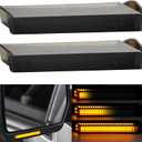 2Pcs Sequential Amber LED Side Mirror Turn Signal Lights Smoked Compatible with Ford F150 2004-2014 /Raptor 2010-2014 /Expedition 1997-2007/Lincoln Mark LT 2006-2008