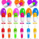 Easter Basket Stuffers Novelty Pen Transform Filled Easter Eggs with Toys Inside, 12 Pack Easter Party Favors Kids Toddlers Surprise Egg Fillers 12 Eggs 12 Pen Total 24 Classroom Exchange Gift Hunt