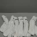 Nike Unisex Everyday Cushioned Training Crew Socks (6 Pairs), White/ Black, Large