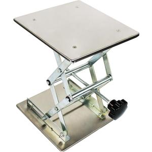 TEXALAN(R) 12x12 Lab Scissor Jack Lift Table SS304 Max. Height of 18" 25kg/55lbs Load