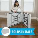 LIFETIME 8-Foot Fold in Half Table, Light Commercial, White Granite