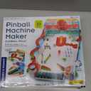 Thames & Kosmos Pinball Machine Maker STEM Experiment Kit Toy of the Year Finalist - Build a Reconfigurable Pinball Machine, Explore Physics, Force, Motion, Gravity, Simple Machines, Gumballs Included