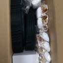 Nervure 175PCS Green Plastic Plates - Disposable Green Gold Party Plates & Pre Rolled Napkins with Cutlery for 25 Guests, 50Plates, 75Silverware, 25Cups, 25Napkin for Wedding & Party & St Patricks Day